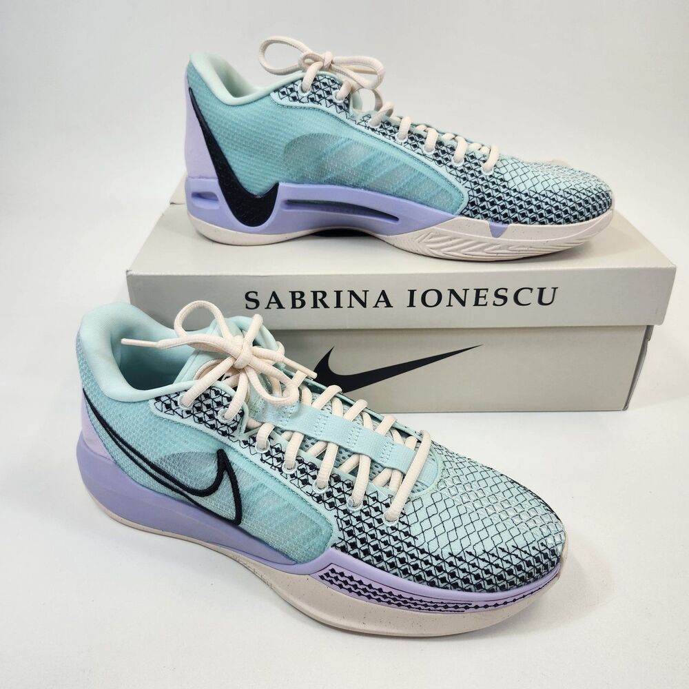 Nike Sabrina 1 Basketball Shoes Women's 11.5 Brooklyn's Finest Jade Ice Guava